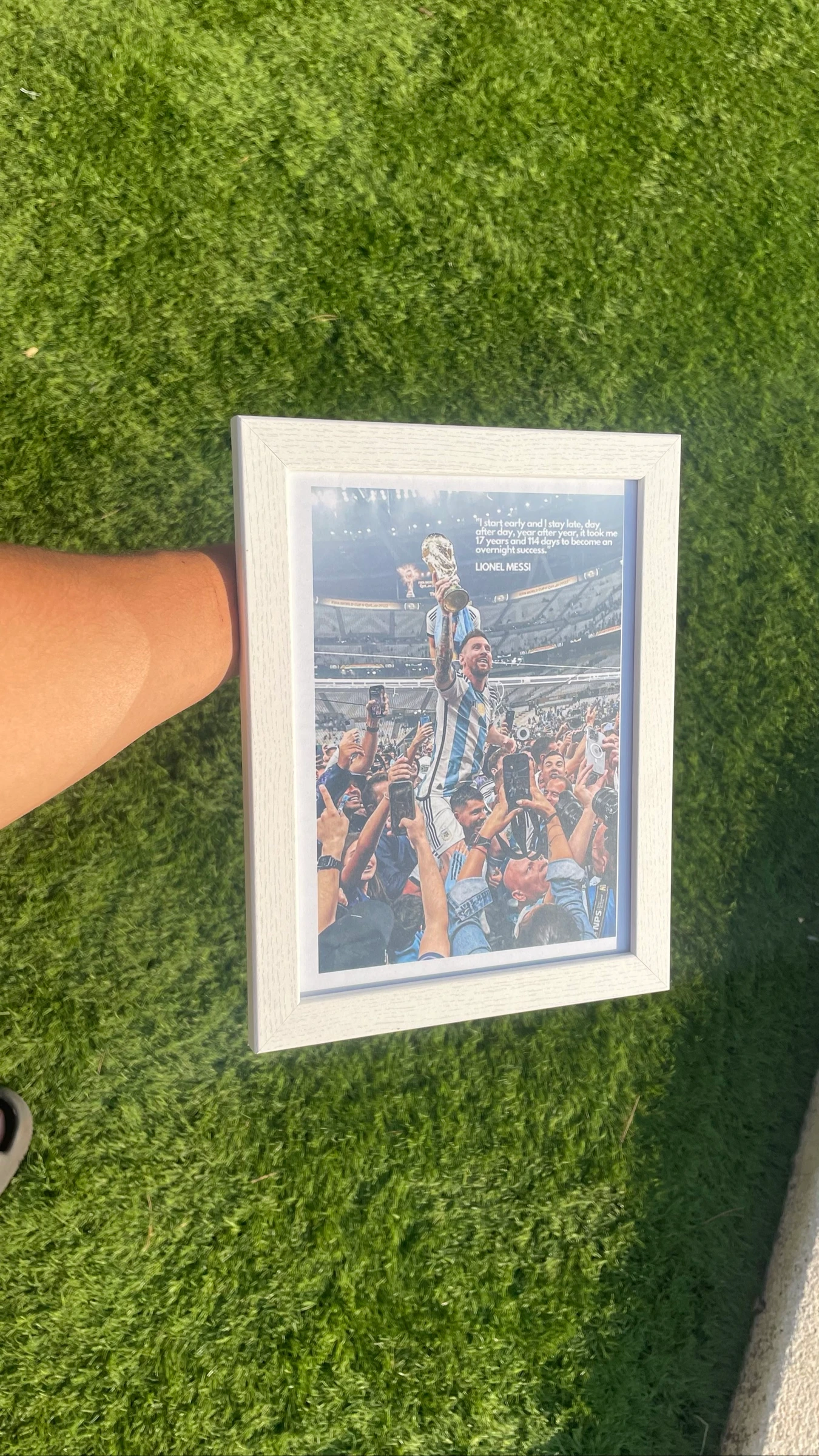 Quadro Lionel Messi Campeão do Mundo. – photo 6
